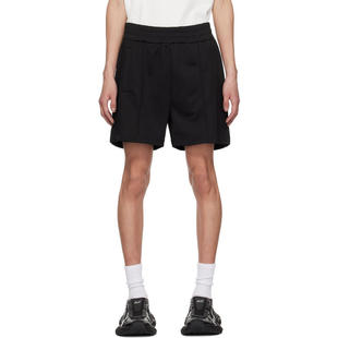 Palm Angels 棕榈天使 男士 SS25 运动短裤 黑色 Curved Logo