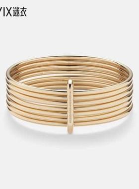 Jennifer Fisher 女款7 10kt 套装镀金手镯 迷衣时尚