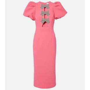 Rebecca Vallance 女士 中长连衣裙 Posey 精饰泡泡袖