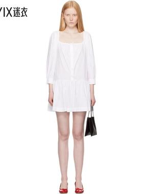 Sandy Liang 女款白色 Delia 连衣裙 迷衣时尚