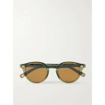 Garrett Leight 男士 FW25 太阳镜 Clune X 遮阳圆框醋纤太阳眼镜