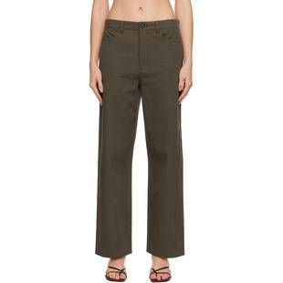 Relaxed Totême 棕色 长裤 Twisted 女士