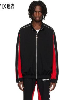 KUSIKOHC 男款黑色 & 红色 Full Zip Fleece 运动夹克 迷衣时尚