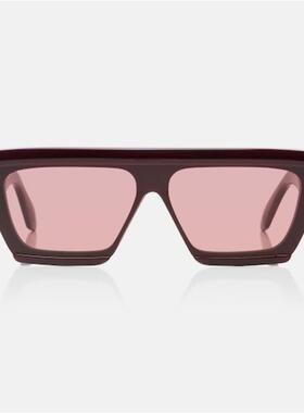 Alaïa 阿莱亚 女士 太阳镜 Lettering flat-top 徽标太阳眼镜