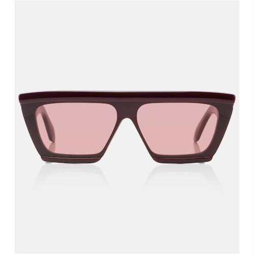 Alaïa 阿莱亚 女士 太阳镜 Lettering flat-top 徽标太阳眼镜