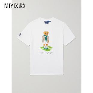 温布尔登嵌花印花棉针织T恤 Polo 男款 Ralph 迷 Lauren拉夫劳伦