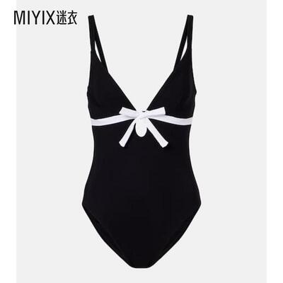 Karla Colletto 女款Lenora 蝴蝶结装饰泳衣 迷衣时尚