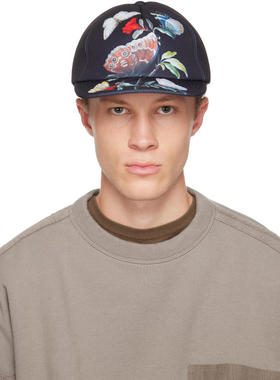UNDERCOVER 男士 棒球帽 黑色 Seasonal Print 棒球帽