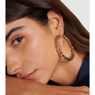 Jennifer Fisher 女士 耳环 14kt 扭曲镀金