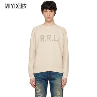 Lauren 迷衣时尚 RRL 灰白色徽标套头衫 男 Ralph
