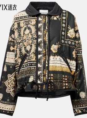 Isabel Marant Étoile 女款Granger 印花棉质短夹克 迷衣时尚
