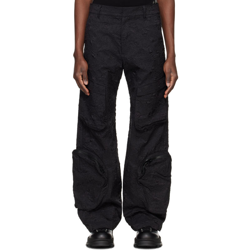 Heliot Emil 男士 长裤 黑色 Ventifact 工装裤