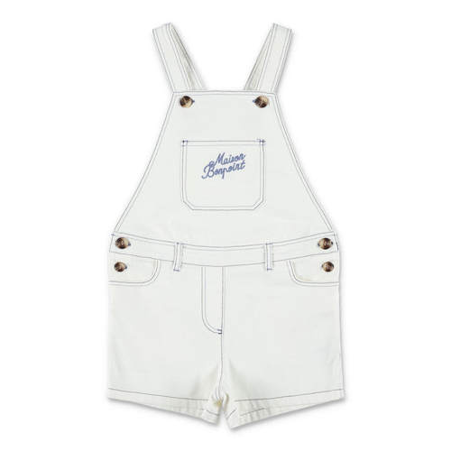 Bonpoint 女童 SS26 连身裤 Laga 有机棉短款工装裤童装