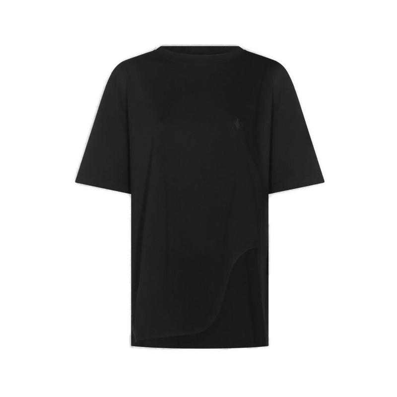 The Attico 女士 SS26 T恤 Attico 標誌刺繡超大平紋針織 T 卹