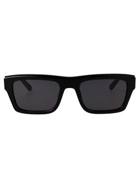 Off-White 中性（成人） SS26 太阳镜 光泽黑色醋纤太阳眼镜