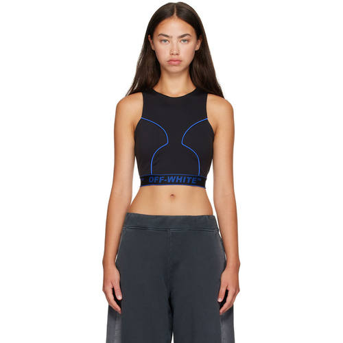Off-White 女士 背心 黑色 Logoband Lycra