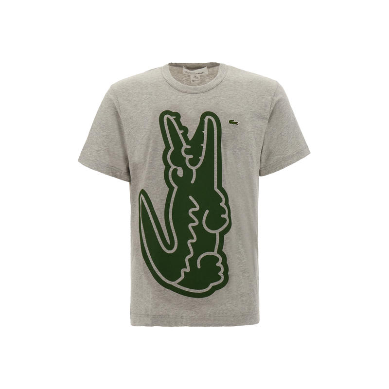 Comme des Garçons 男士 FW23 T恤 混纺灰色棉质宽松款T恤