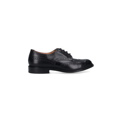 Tricker’s 男士 SS26 休闲皮鞋 Tricker's 黑色平底鞋