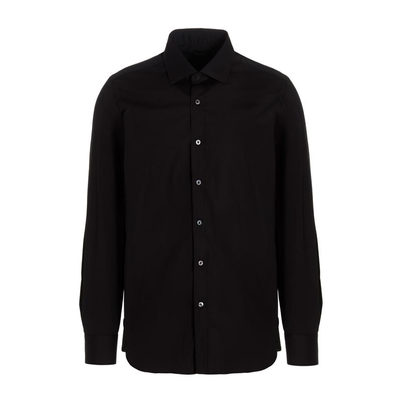 BARBA Napoli 男士 SS26 衬衫 Barba 長袖府綢襯衫