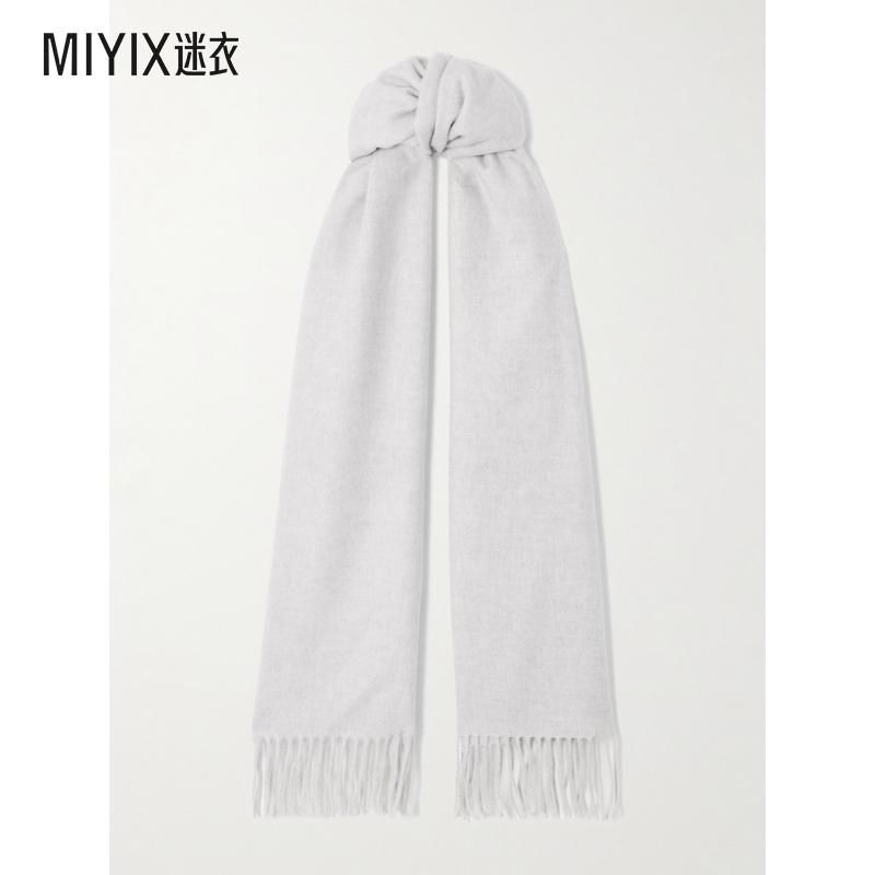 [秋冬新品]Brunello Cucinelli 女款EDGES 羊绒流苏围巾 迷衣时尚