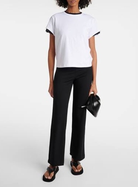 LESET 女款Margo 2件套棉质T恤毛线衫 迷衣时尚