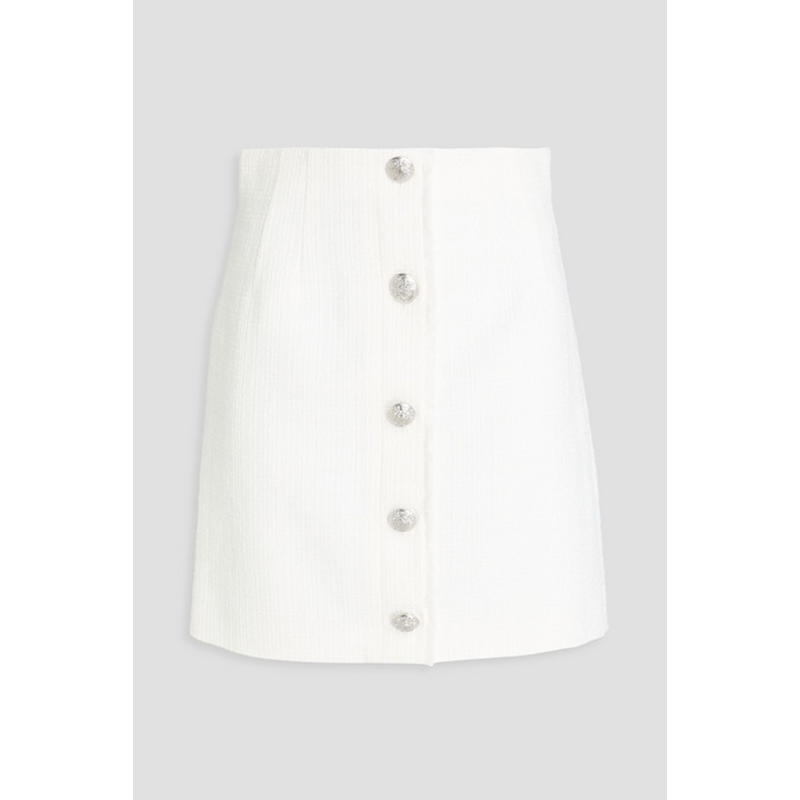 Veronica Beard 女士 迷你裙 Melia 棉混纺花呢迷你半身裙