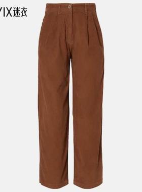 Velvet by Graham & Spencer 女款Gail 高腰棉质直筒长裤 迷衣时