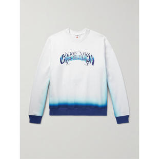 Casablanca 男士 SS25 卫衣 徽标印花渐变色棉针织卫衣