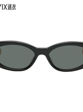 Jacquemus 女款黑色 The Ovalo 太阳镜 迷衣时尚