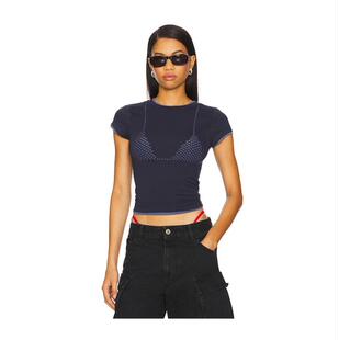 双层次激光切割文胸式 Jaded T恤 女士 London