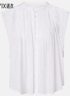 Isabel Marant Étoile 女款Grecia 蕾丝边棉质衫 迷衣时尚