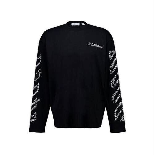 Off-White 男士 SS26 T恤 Arrow 90 S 滑板圆领