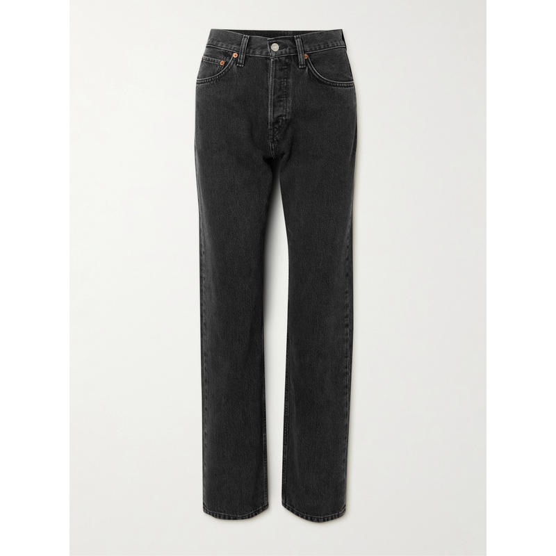 RE/DONE 女士 26春新品 牛仔长裤 90s 高腰直筒有机再生牛仔裤