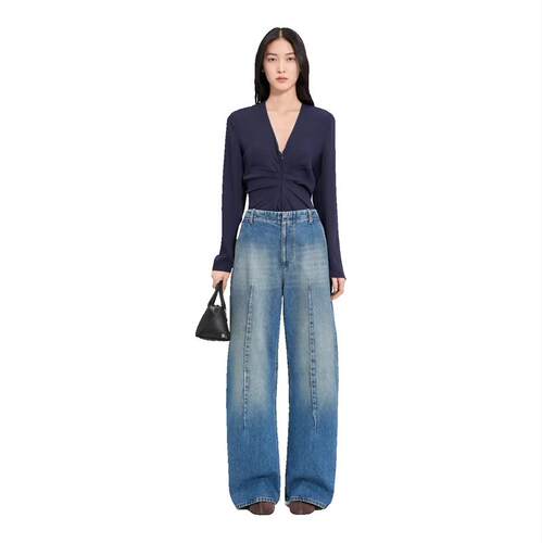 MM6 Maison Margiela 马吉拉MM6 女士 牛仔长裤 Barrel-leg jeans