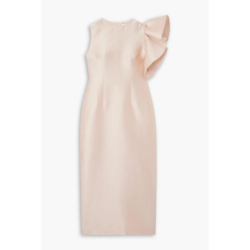 D'EstrËe 女士 中长连衣裙 Franz 不对称罗缎中长连衣裙