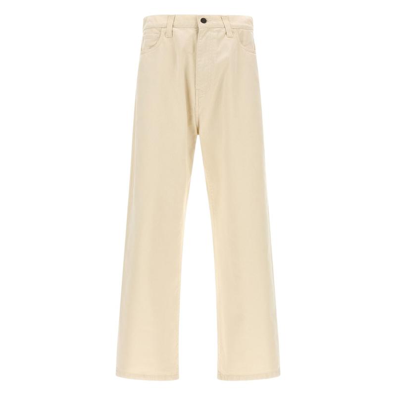 Carhartt WIP 男士 FW25 牛仔长裤 MAIN 米白色牛仔裤