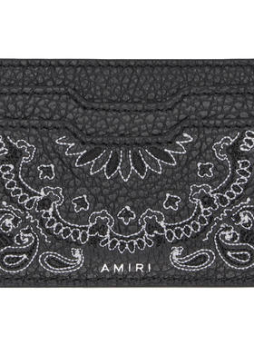 Amiri 埃米尔 男士 卡包 黑色 Bandana