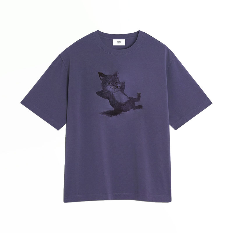 Maison Kitsuné 男士 SS25 T恤 CHILLAX 印花宽松 T 恤