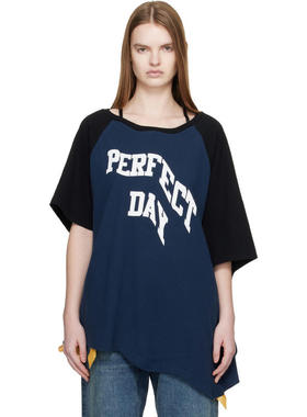 UNDERCOVER 高桥盾 女士 T恤 海军蓝 UC1E8805-2 Perfect Day