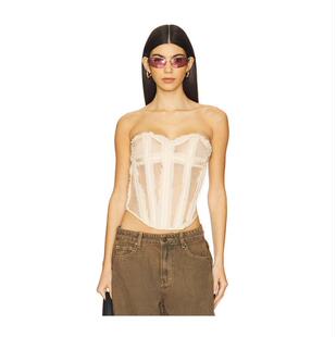 Boned Jaded 上衣 女士 网纱紧身胸衣 London
