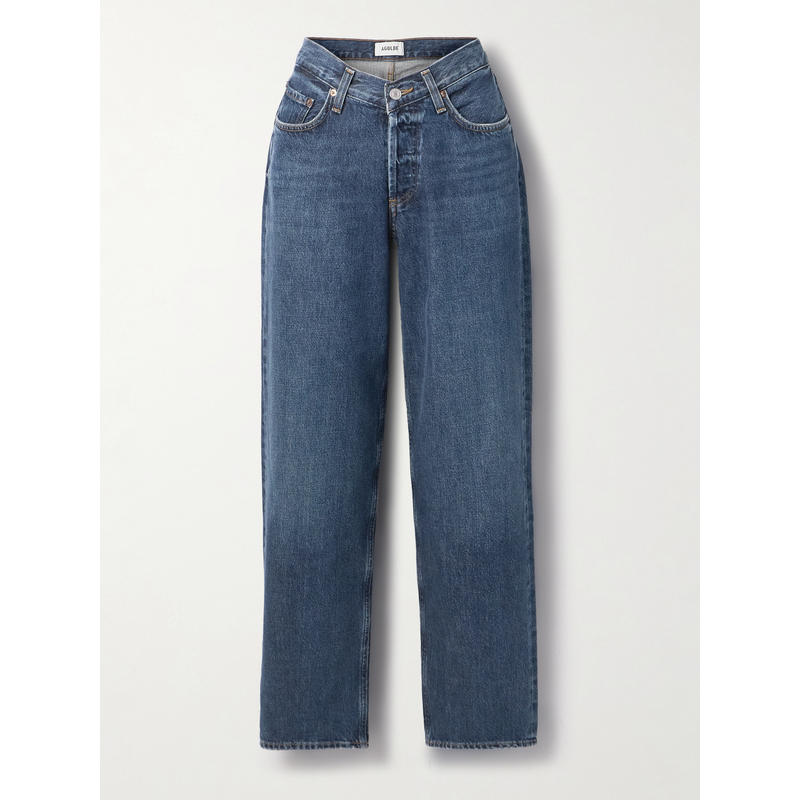 AGOLDE 女士 秋冬新品 牛仔长裤 V-Waist 宽松中腰直筒牛仔裤