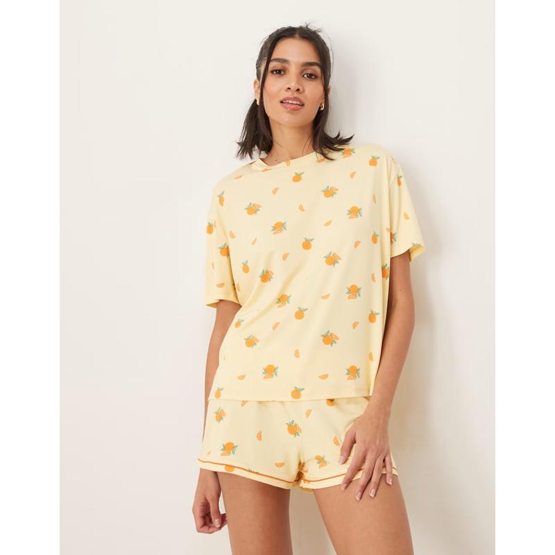 Urban Threads 女士 睡衣 and 宽松款睡衣高端印花短裤(fruit)