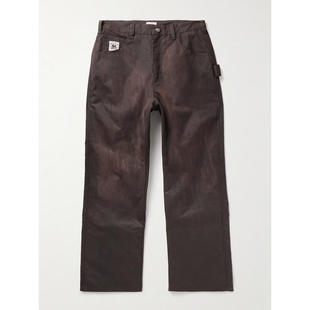 Bode 男士 SS26 长裤 Knolly Brook 直筒打蜡棉裤子