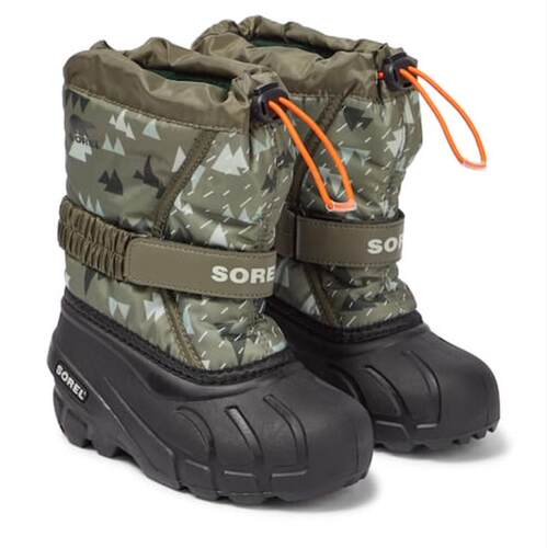 SOREL 冰熊 中性（儿童） 雪地靴 Flurry™ 青少年印花童鞋童装