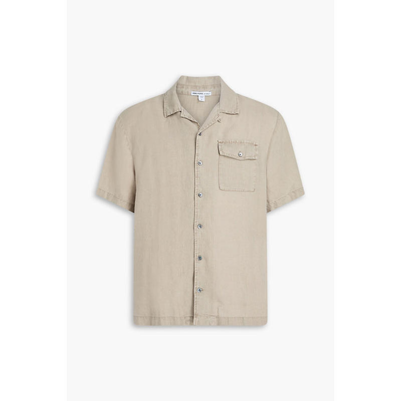 James Perse 男士 衬衫 亚麻衬衫