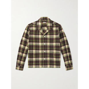 Woodcrest Camp Collar Bode 式 夹克 格纹羊毛法兰绒衬衫 男士