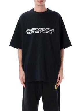 Essentials 男士 上衣 FEAR OF GOD 90S 基础款庞特布黑色T恤