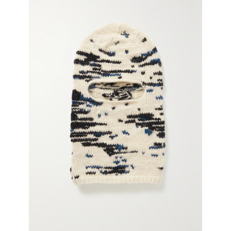 Stella Mccartney 女士 毛线帽 嵌花羊毛巴拉克拉法帽