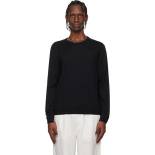 FW25 毛衣 Merino 博斯 Wool Fit 男士 Slim Boss 黑色
