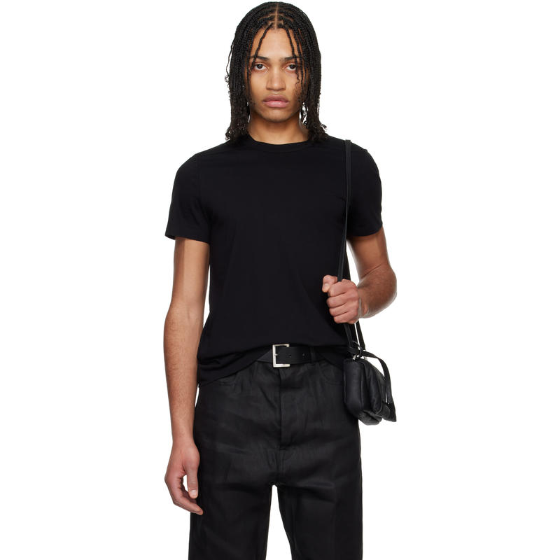 Rick Owens 男士 T恤 黑色 Hollywood Short Level T 恤